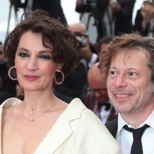 Jeanne Balibar et Mathieu Amalric - Montée des marches du film "Nelyubov" (Loveless) lors du 70ème Festival International du Film de Cannes. Le 18 mai 2017. © Borde-Jacovides-Moreau/Bestimage