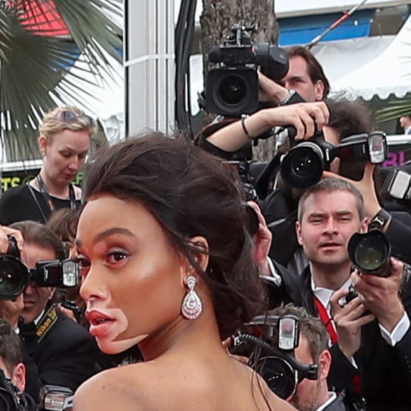 Winnie Harlow - Montée des marches du film "Nelyubov" (Loveless)lors du 70ème Festival International du Film de Cannes. Le 18 mai 2017. © Borde-Jacovides-Moreau / Bestimage