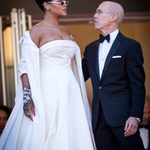 Rihanna et Jeffrey Katzenberg - Montée des marches du film "Okja" lors du 70e Festival International du Film de Cannes. Le 19 mai 2017. © Borde-Jacovides-Moreau / Bestimage