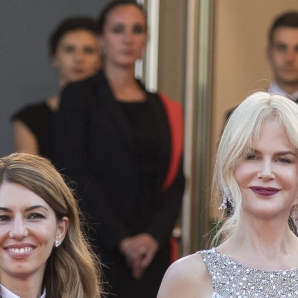 Elle Fanning, Sofia Coppola, habillée d'une veste et d'une jupe en tweed Chanel (collection Métiers d'Art Paris Cosmopolite) et Nicole Kidman - Montée des marches du film "Les Proies" (The Beguiled) lors du 70ème Festival International du Film de Cannes. Le 24 mai 2017. © Borde-Jacovides-Moreau/Bestimage