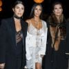 Kourtney Kardashian, Kim Kardashian et leur mère Kris Jenner au défilé de mode "Givenchy", collection prêt-à-porter Printemps-Eté 2017 lors de la Fashion Week de Paris, France, le 2 October 2016. © Olivier Borde/Bestimage