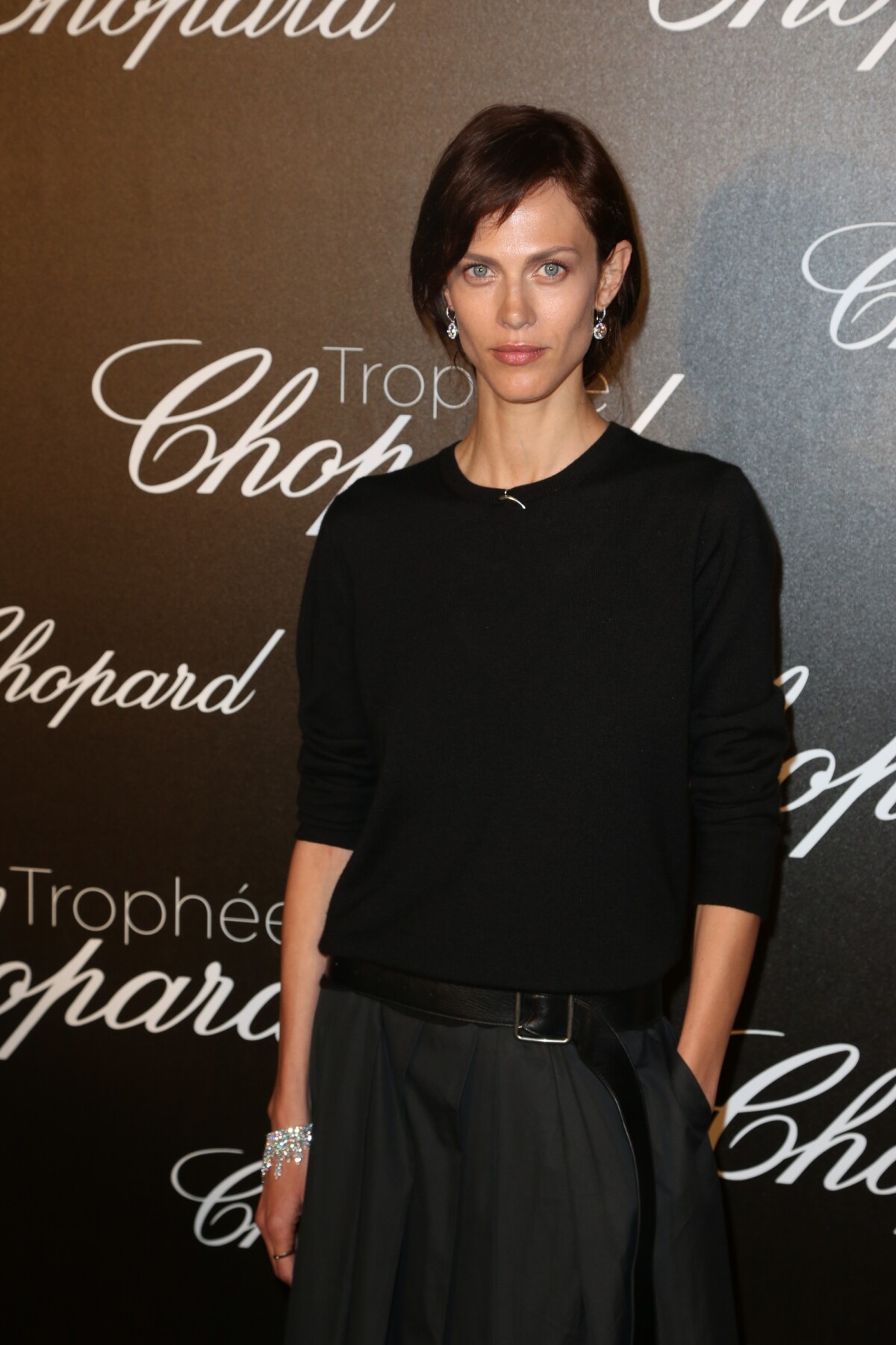 Photo Aymeline Valade attending Chopard Trophy during the 70th