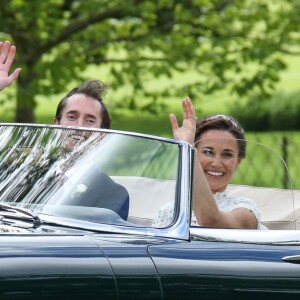 Pippa Middleton et James Matthews lors de leur mariage à Englefield (Berkshire, Angleterre), le 20 mai 2017.