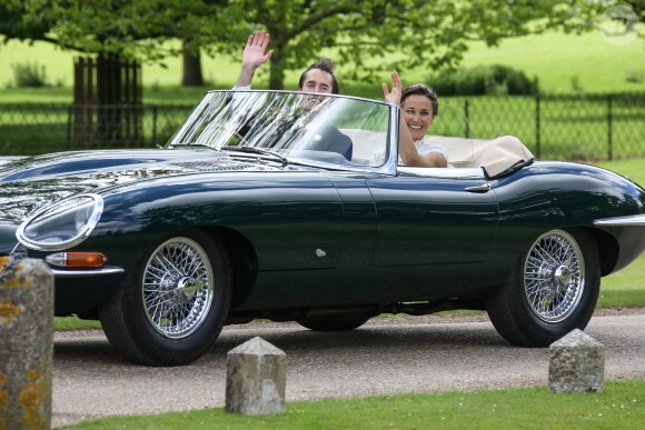 Pippa Middleton et James Matthews lors de leur mariage à Englefield (Berkshire, Angleterre), le 20 mai 2017.