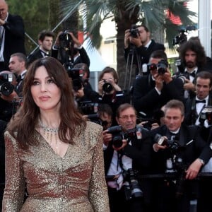 Monica Bellucci (robe Chanel et bijoux Cartier) - Montée des marches du 70ème Anniversaire du Festival de Cannes. Le 23 mai 2017. © Borde-Jacovides-Moreau/Bestimage