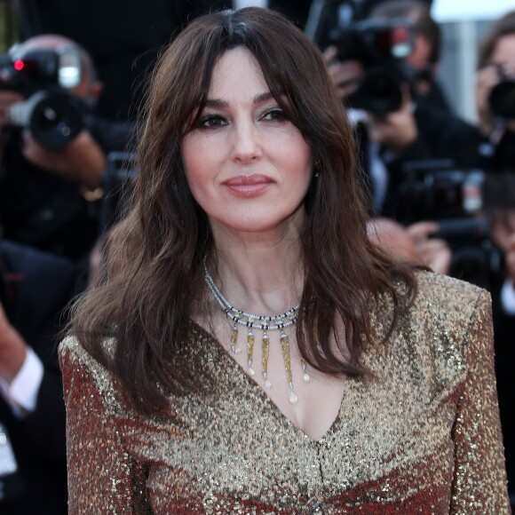 Monica Bellucci (robe Chanel et bijoux Cartier) - Montée des marches du 70ème Anniversaire du Festival de Cannes. Le 23 mai 2017. © Borde-Jacovides-Moreau/Bestimage