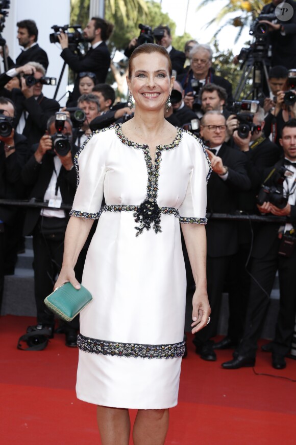 Carole Bouquet à la montée des marches de la soirée du 70ème Anniversaire du Festival International du Film de Cannes, le 23 mai 2017. © Pierre Perusseau/Bestimage