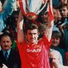 Eric Cantona sous le maillot de Manchester United en 1994 lors de la Ligue des Champions.