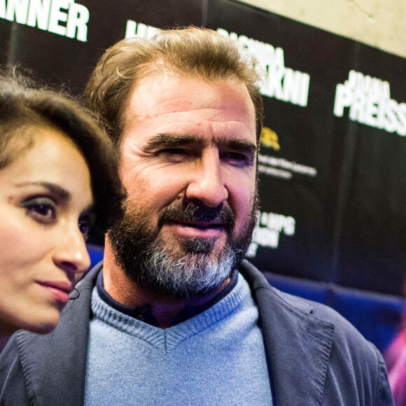 Eric Cantona et Rachida Brakni - Avant-première du film Les Mouvements du bassin au mk2 Quai de Seine à Paris le 25 septembre 2012.