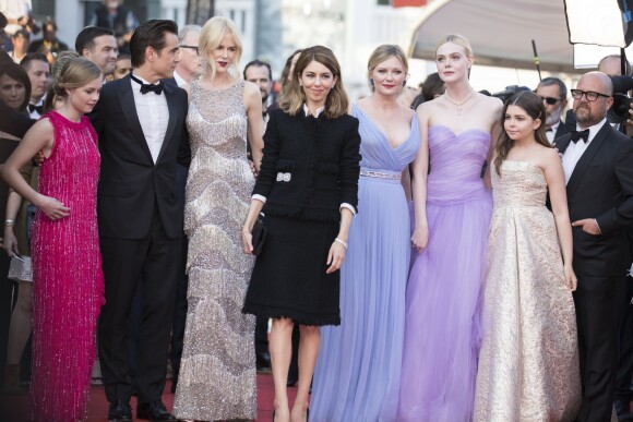 Elle Fanning, Kirsten Dunst, Colin Farrell, Nicole Kidman, Sofia Coppola, Angousie Rice, Addison Riecke - Montée des marches du film "Les Proies" (The Beguiled) lors du 70ème Festival International du Film de Cannes. Le 24 mai 2017. © Borde-Jacovides-Moreau/Bestimage
