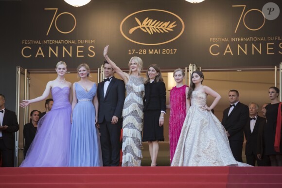 Elle Fanning, Kirsten Dunst, Colin Farrell, Nicole Kidman, Sofia Coppola, Angousie Rice, Addison Riecke - Montée des marches du film "Les Proies" (The Beguiled) lors du 70ème Festival International du Film de Cannes. Le 24 mai 2017. © Borde-Jacovides-Moreau/Bestimage