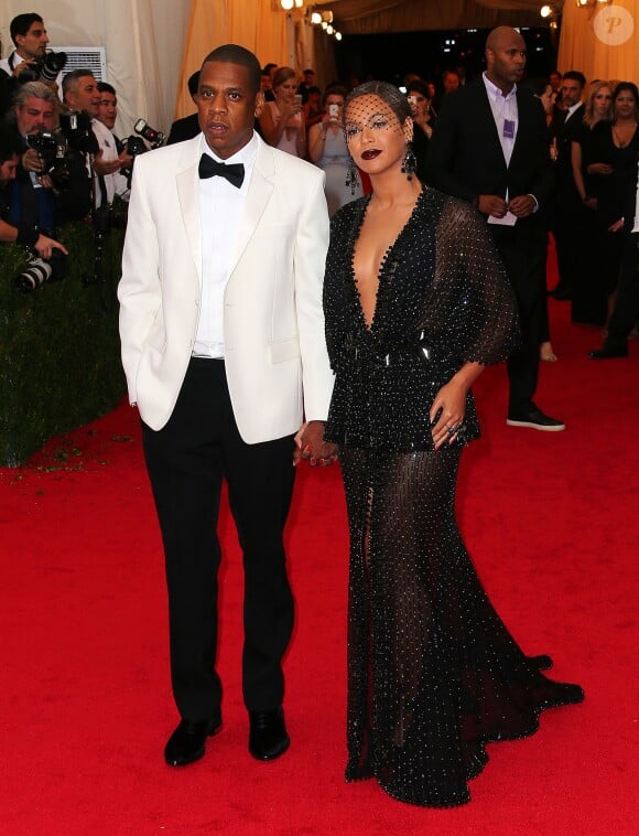 Jay-Z et sa femme Beyonce Knowles - Soirée du Met Ball / Costume Institute Gala 2014: "Charles James: Beyond Fashion" à New York le 5 mai 2014.