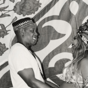 Beyonce Knowles et son mari Jay Z à leur baby-shower - Photo publiée sur Instagram le 21 mai 2017