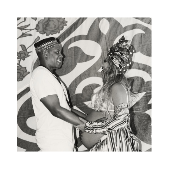 Beyonce Knowles et son mari Jay Z à leur baby-shower - Photo publiée sur Instagram le 21 mai 2017