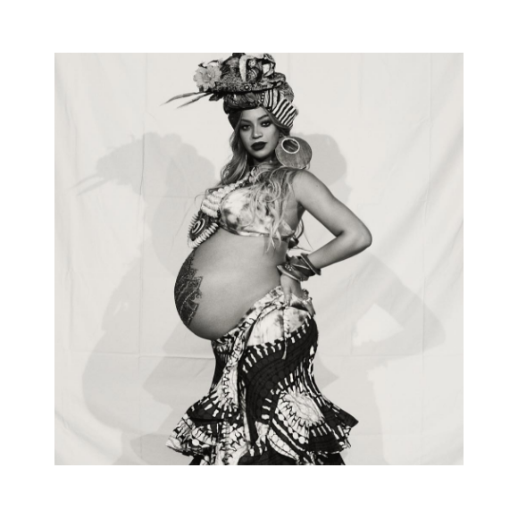 Beyonce Knowles lors de sa baby-shower - Photo publiée sur Instagram le 21 mai 2017