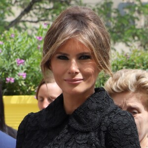 Melania Trump rend visite aux enfants du Bambino Gesu Pediatric Hospital à Rome, le 24 mai 2017