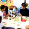 Melania Trump rend visite aux enfants du Bambino Gesu Pediatric Hospital à Rome, le 24 mai 2017