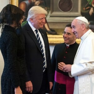 Le Pape François rencontre Donald Trump et sa femme Melania au Vatican, le 24 mai 2017