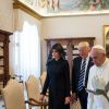 Le Pape François rencontre Donald Trump et sa femme Melania au Vatican, le 24 mai 2017