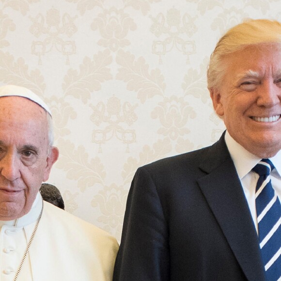 Le Pape François rencontre Donald Trump et sa femme Melania au Vatican, le 24 mai 2017