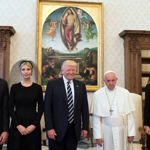 Le Pape François rencontre Donald Trump et sa femme Melania au Vatican, le 24 mai 2017