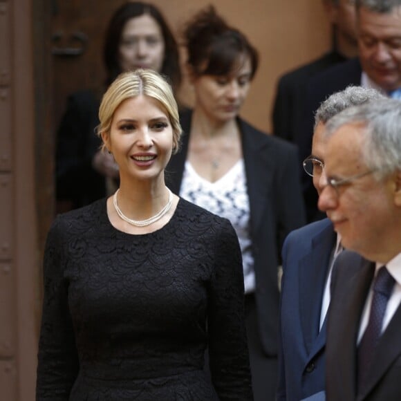 Ivanka Trump en visite dans une ONG à Rome le 24 mai 2017