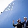 Donald J. Trump et sa femme Melania Trump arrivent à l'aéroport de Fiumicino à Rome, le 23 mai 2017