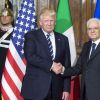 Le président des Etat-Unis Donald Trump rencontre le président Italien Sergio Mattarella au palais présidentiel (del Quirinale) à Rome, Italie, le 24 mai 2017.