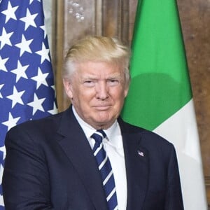 Le président des Etat-Unis Donald Trump rencontre le président Italien Sergio Mattarella au palais présidentiel (del Quirinale) à Rome, Italie, le 24 mai 2017.