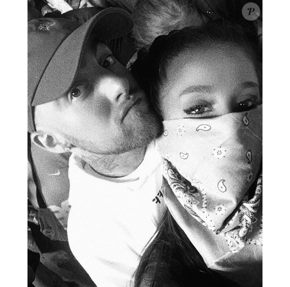 Ariana Grande et son chéri Mac Miller - Photo publiée sur Instagram le 24 avril 2017