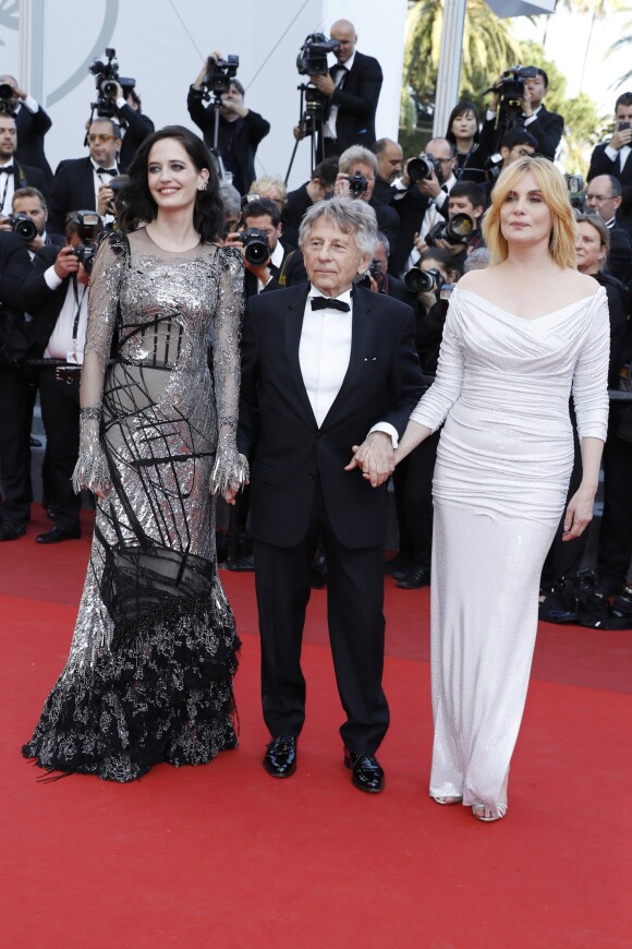 Eva Green, Roman Polanski, sa femme Emmanuelle Seigner - Montée des marches du film "D'Après une Histoire Vraie" lors du 70e Festival International du Film de Cannes. Le 27 mai 2017. © Borde-Jacovides-Moreau/Bestimage