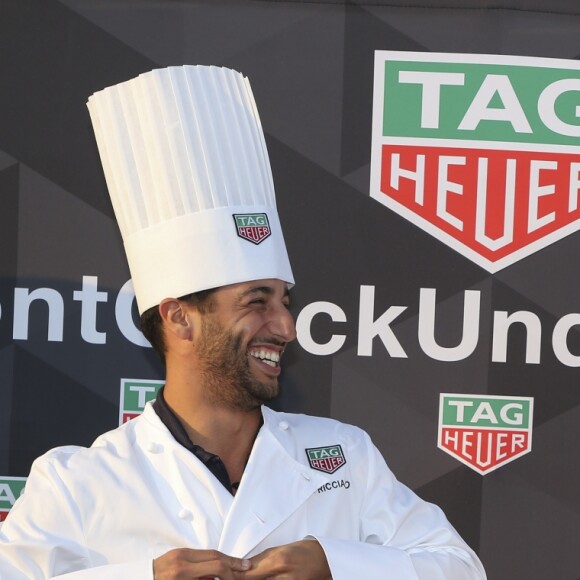 Daniel Ricciardo et Chris Hemsworth lors des Tag-Heuer Under Pressure Award à Monaco le 27 mai 2017. Photo by Laurent Zabulon/ABACAPRESS