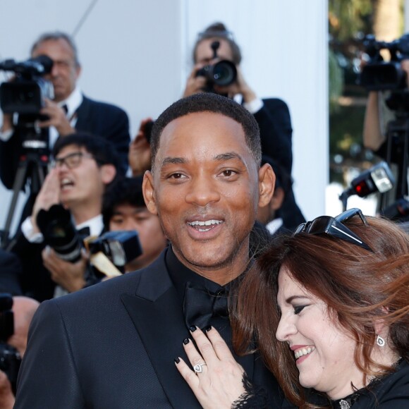 Will Smith et Agnès Jaoui - Montée des marches de la cérémonie de clôture du 70e Festival International du Film de Cannes. Le 28 mai 2017. © Borde-Jacovides-Moreau/Bestimage