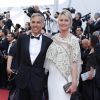 Paul Belmondo (en Dior et chaussures Carvil) et sa femme Luana (robe Alzra et Roger Vivier) - Montée des marches de la cérémonie de clôture du 70e Festival International du Film de Cannes. Le 28 mai 2017. © Borde-Jacovides-Moreau/Bestimage