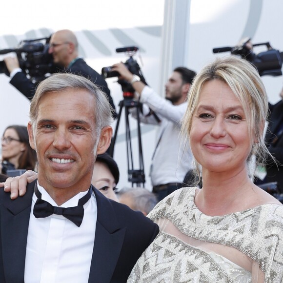 Paul Belmondo (en Dior et chaussures Carvil) et sa femme Luana (robe Alzra et Roger Vivier) - Montée des marches de la cérémonie de clôture du 70e Festival International du Film de Cannes. Le 28 mai 2017. © Borde-Jacovides-Moreau/Bestimage