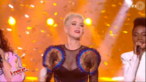 Katy Perry dans The Voice 6, le 3 juin 2017 sur TF1.