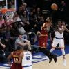 LeBron James lors du match New York Knicks v Cleveland Cavaliers à New York. Le 7 décembre 2016.