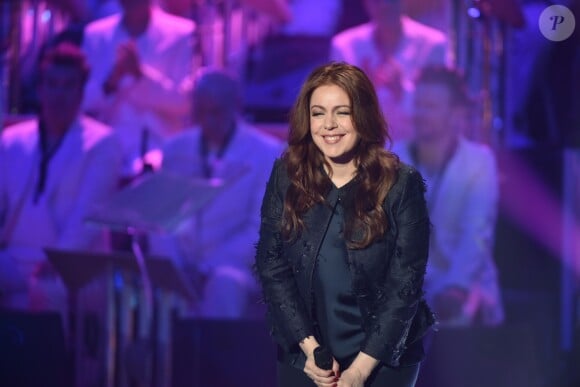 Exclusif - Isabelle Boulay - Enregistrement de l'émission "Les Années Bonheur" N° 77 à Saint-Denis, le 14 mars 2017. © Giancarlo Gorassini / Bestimage