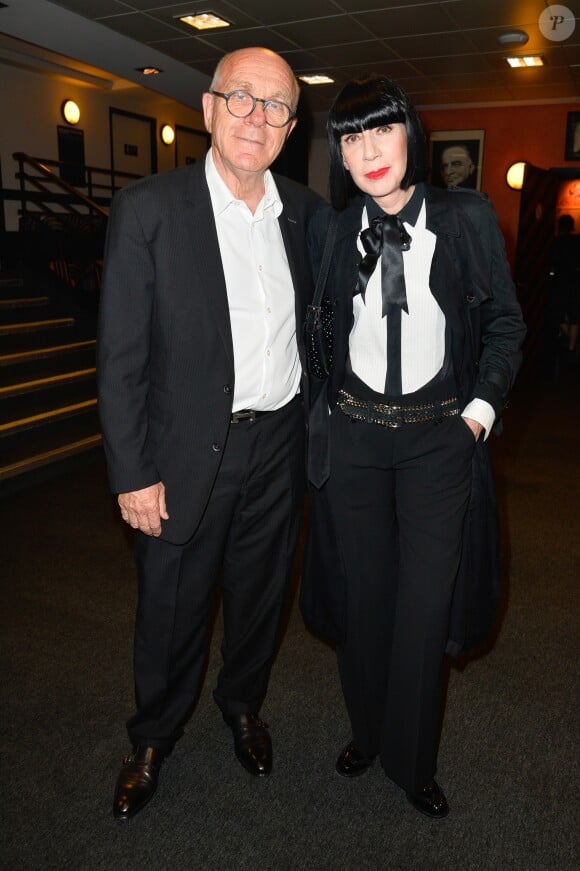 Semi-Exclusif - Chantal Thomass et son mari Michel Fabian - People au spectacle des "Coquettes" à l'Olympia à Paris, avec en première partie B. Krief et E. Semoun, le 2 juin 2017. © Coadic Guirec/Bestimage
