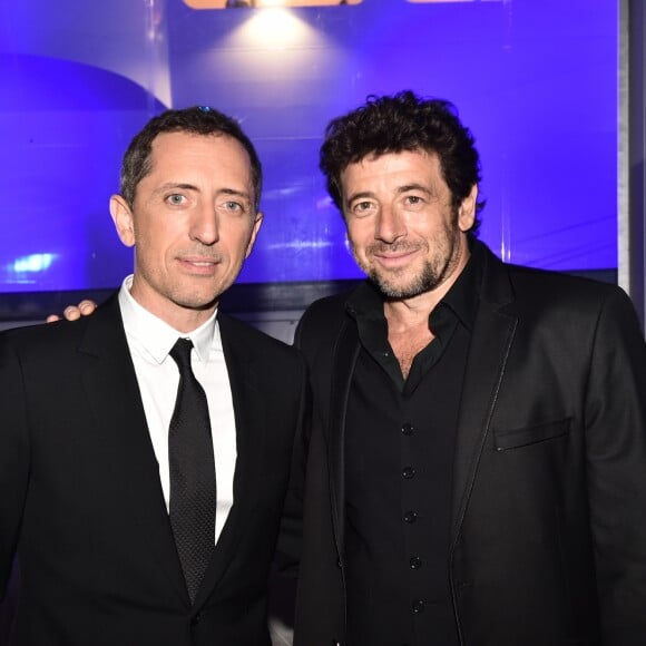 Gad Elmaleh et Patrick Bruel - Soirée du baptême du paquebot MSC Meraviglia au Havre le 23 juin 2017. Le MSC Meraviglia, plus gros paquebot européen, inauguré par E. Macron le 31 mai dernier, a été baptisé au Havre par S. Loren, trois jours après avoir quitté les chantiers navals STX de Saint-Nazaire. © Rachid Bellak/Bestimage