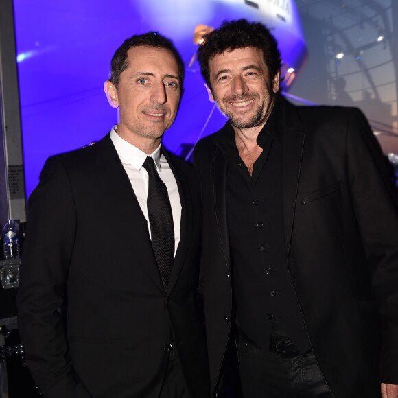 Gad Elmaleh et Patrick Bruel - Soirée du baptême du paquebot MSC Meraviglia au Havre le 23 juin 2017. Le MSC Meraviglia, plus gros paquebot européen, inauguré par E. Macron le 31 mai dernier, a été baptisé au Havre par S. Loren, trois jours après avoir quitté les chantiers navals STX de Saint-Nazaire. © Rachid Bellak/Bestimage