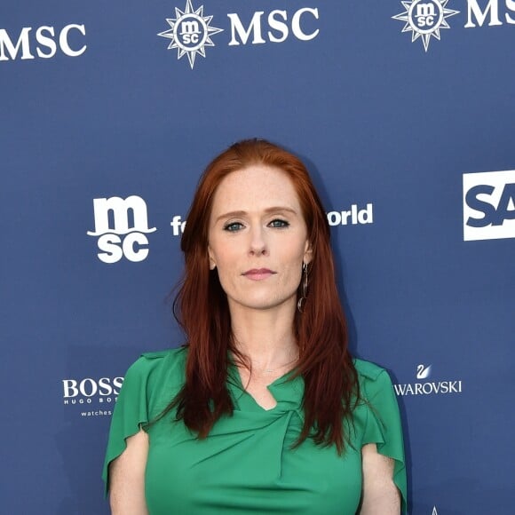 Audrey Fleurot - Soirée du baptême du paquebot MSC Meraviglia au Havre le 3 juin 2017. Le MSC Meraviglia, plus gros paquebot européen, inauguré par E. Macron le 31 mai dernier, a été baptisé au Havre par S. Loren, trois jours après avoir quitté les chantiers navals STX de Saint-Nazaire. © Rachid Bellak/Bestimage