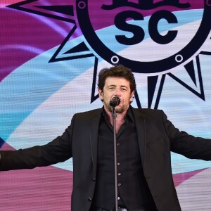 Patrick Bruel - Soirée du baptême du paquebot MSC Meraviglia au Havre le 23 juin 2017. Le MSC Meraviglia, plus gros paquebot européen, inauguré par E. Macron le 31 mai dernier, a été baptisé au Havre par S. Loren, trois jours après avoir quitté les chantiers navals STX de Saint-Nazaire. © Rachid Bellak/Bestimage