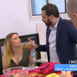 Capucine Anav confesse être en couple avec un "fils de" dans "Touche pas à mon poste" sur C8. Le 6 juin 2017.