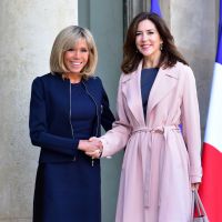 Brigitte Macron : Sobre et à l'aise pour recevoir Mary de Danemark à l'Elysée