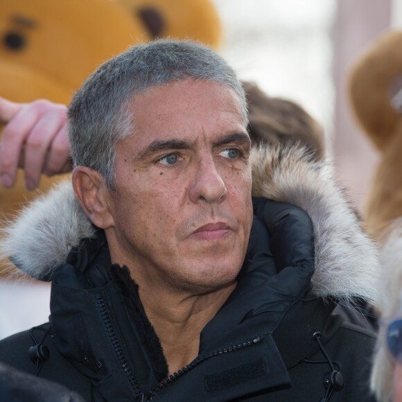 Samy Naceri - La grande roue de la place de la Concorde bloquée par des forains en soutien à Marcel Campion. Le 24 novembre 2016