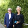 Christophe Navarre (PDG de Moët Hennessy) et Christine Lagarde - Internationaux de France de Roland-Garros à Paris, le 9 juin 2017. © Dominique Jacovides - Cyril Moreau/ Bestimage