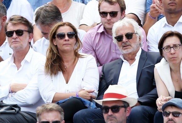 Olivia Provost et son père Franck Provost - Internationaux de France de Roland-Garros à Paris, le 9 juin 2017. © Dominique Jacovides - Cyril Moreau/ Bestimage