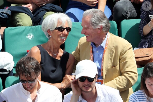 Christine Lagarde et William Leymergie - Internationaux de France de Roland-Garros à Paris, le 9 juin 2017. © Dominique Jacovides - Cyril Moreau/ Bestimage