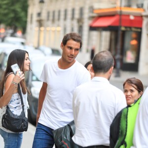 Exclusif - Rafael Nadal à la sortie de son hôtel à Paris, le 29 mai 2017.